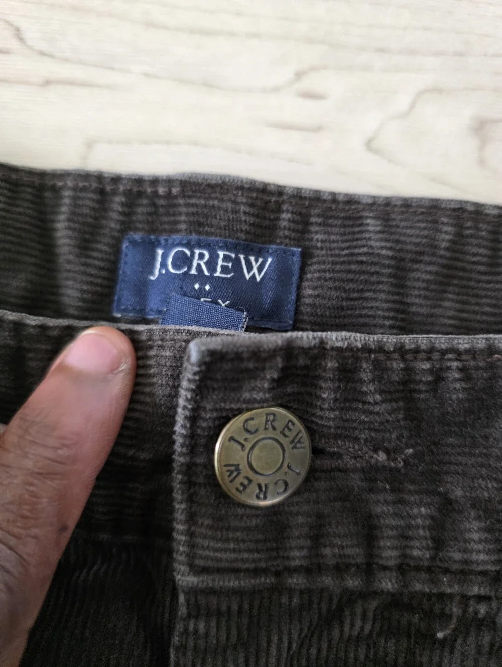 J.Crew Flex Straight Corduroy Pants Men's W32 L32 Brown 5 Pocket Casual